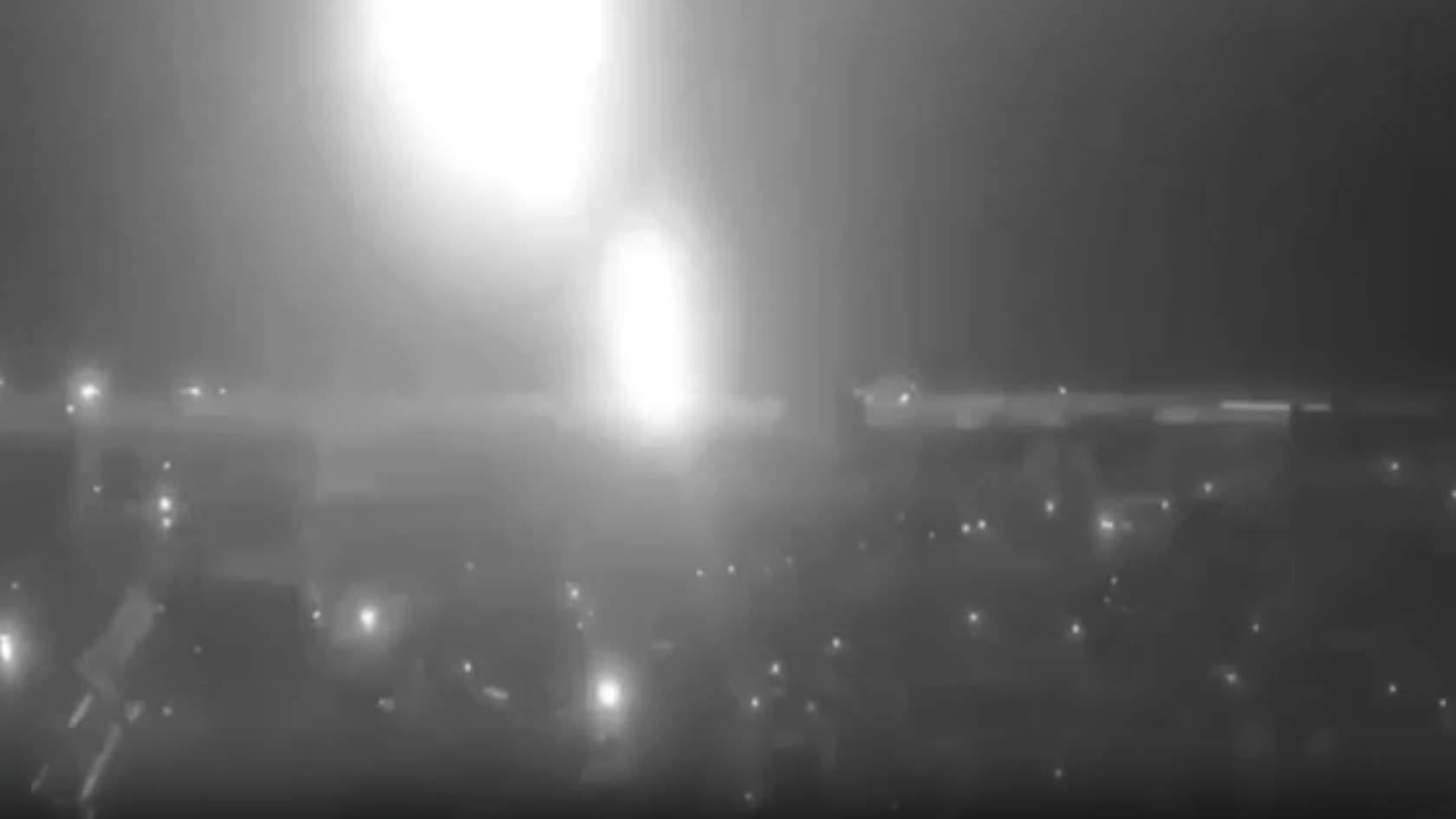 Кадр из видео ракетного удара по Орешнику