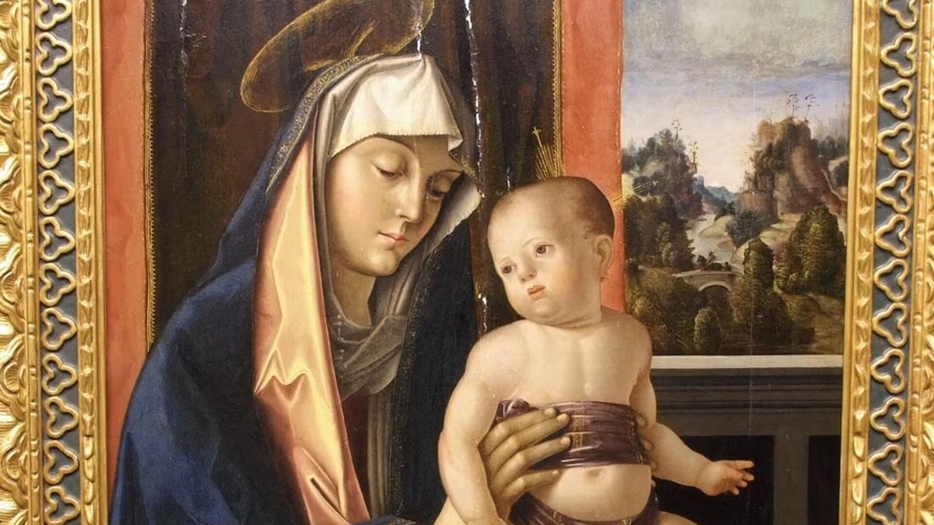Антонио Соларио. Мадонна с младенцем