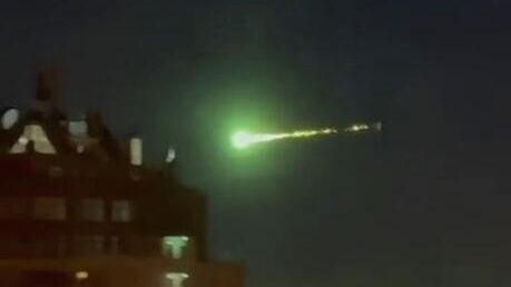 Метеорит в небе над Московской областью