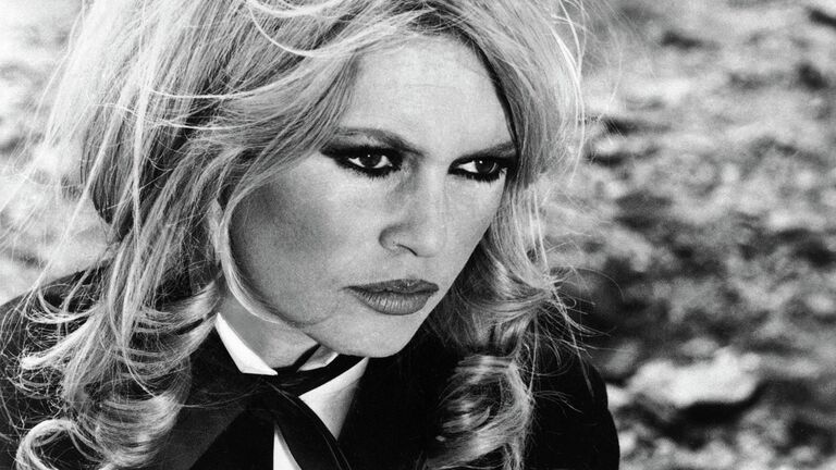 Брижит Бардо во время съемок фильма Шалако, 1968 год