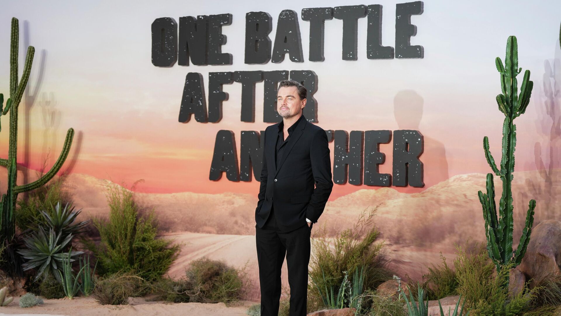 Леонардо ди Каприо на премьере фильма Битва за битвой