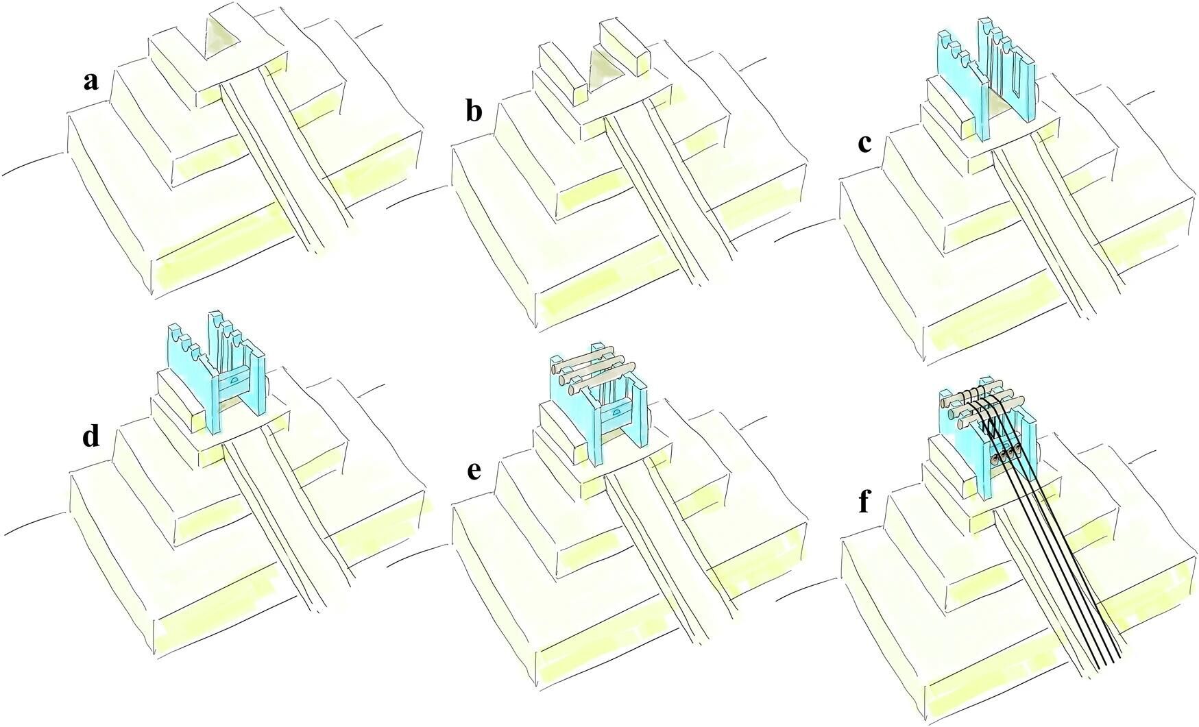 Упрощенная схема сборки системы, состоящей из шкивов