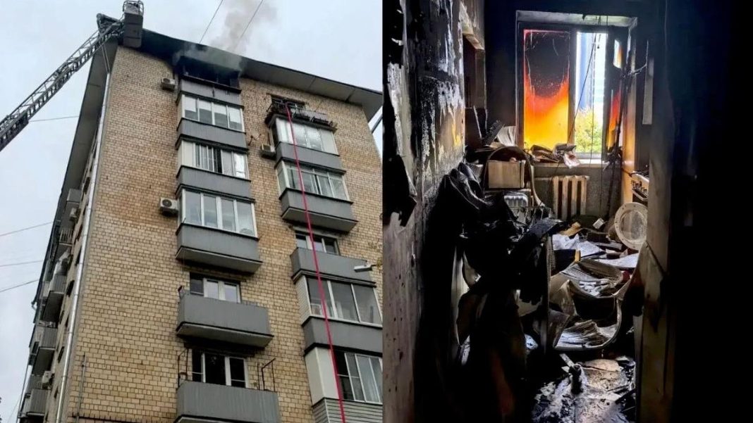 В Москве мужчина погиб при пожаре в квартире